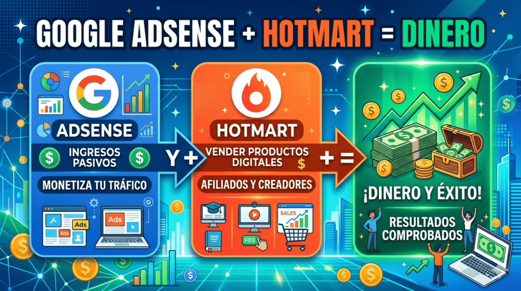 Guía práctica para monetizar tu sitio web con AdSense y Hotmart