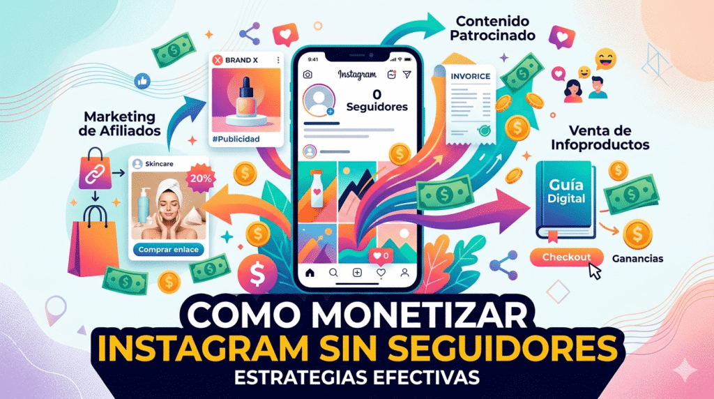 Cómo monetizar Instagram sin seguidores: estrategias efectivas