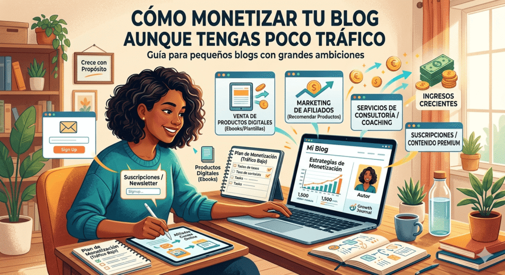 Cómo monetizar tu blog aunque tengas poco tráfico